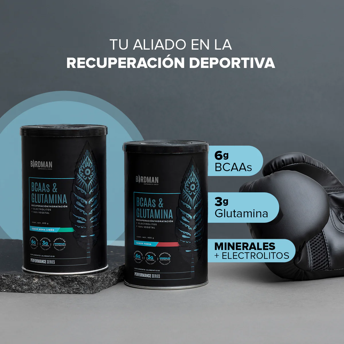 BCAAs & Glutamina Mora - Limón 405 g - Image 2