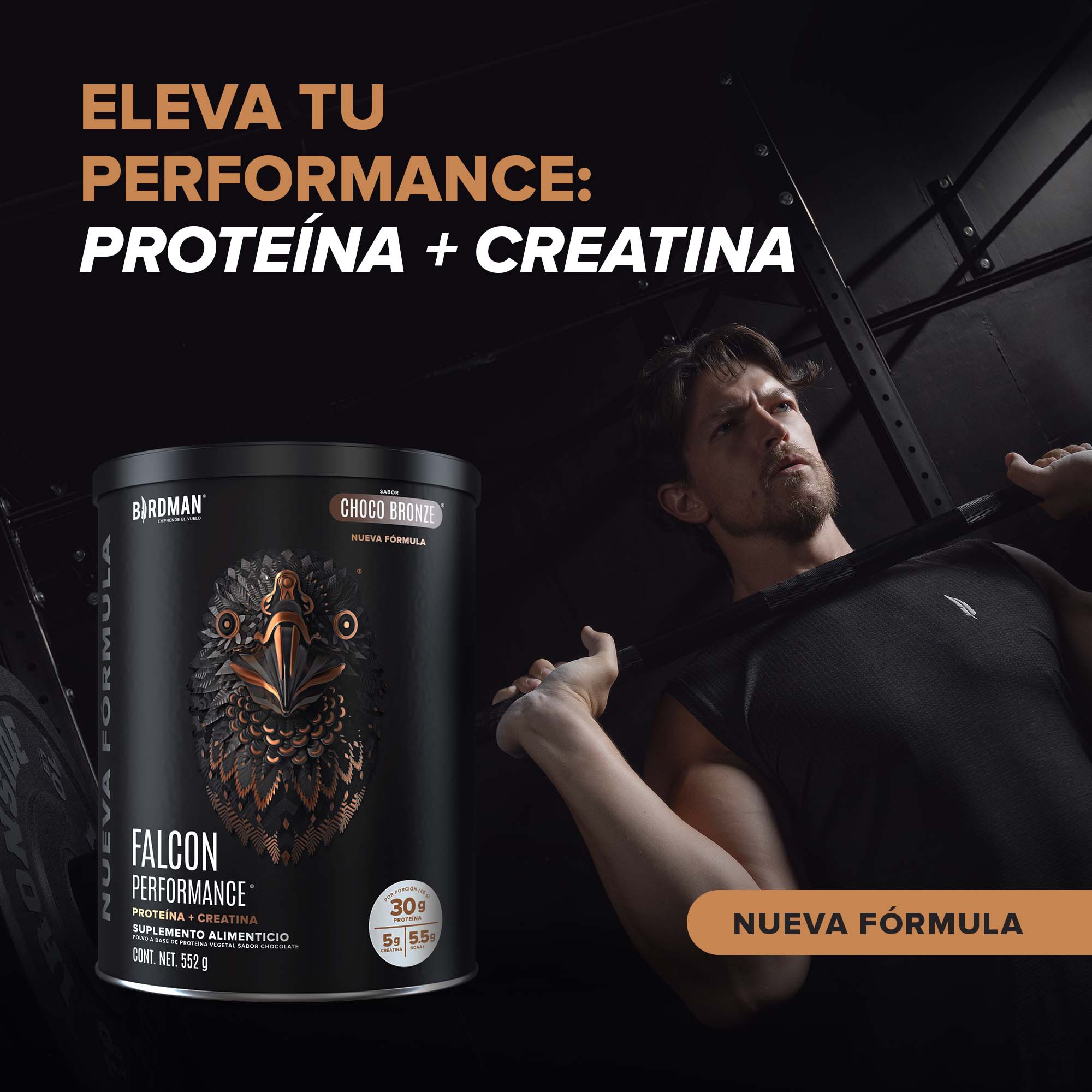 Falcon Performance - Nueva Fórmula - Choco Bronze - 552g - Image 2