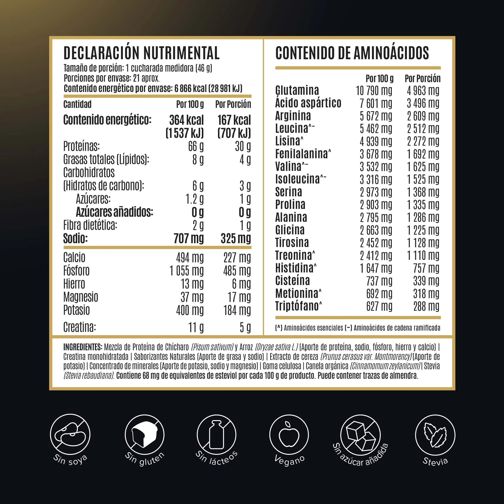 Falcon Performance Proteína en Polvo con Creatina & BCAAs - Golden Vanilla 1.9 kg - Image 5