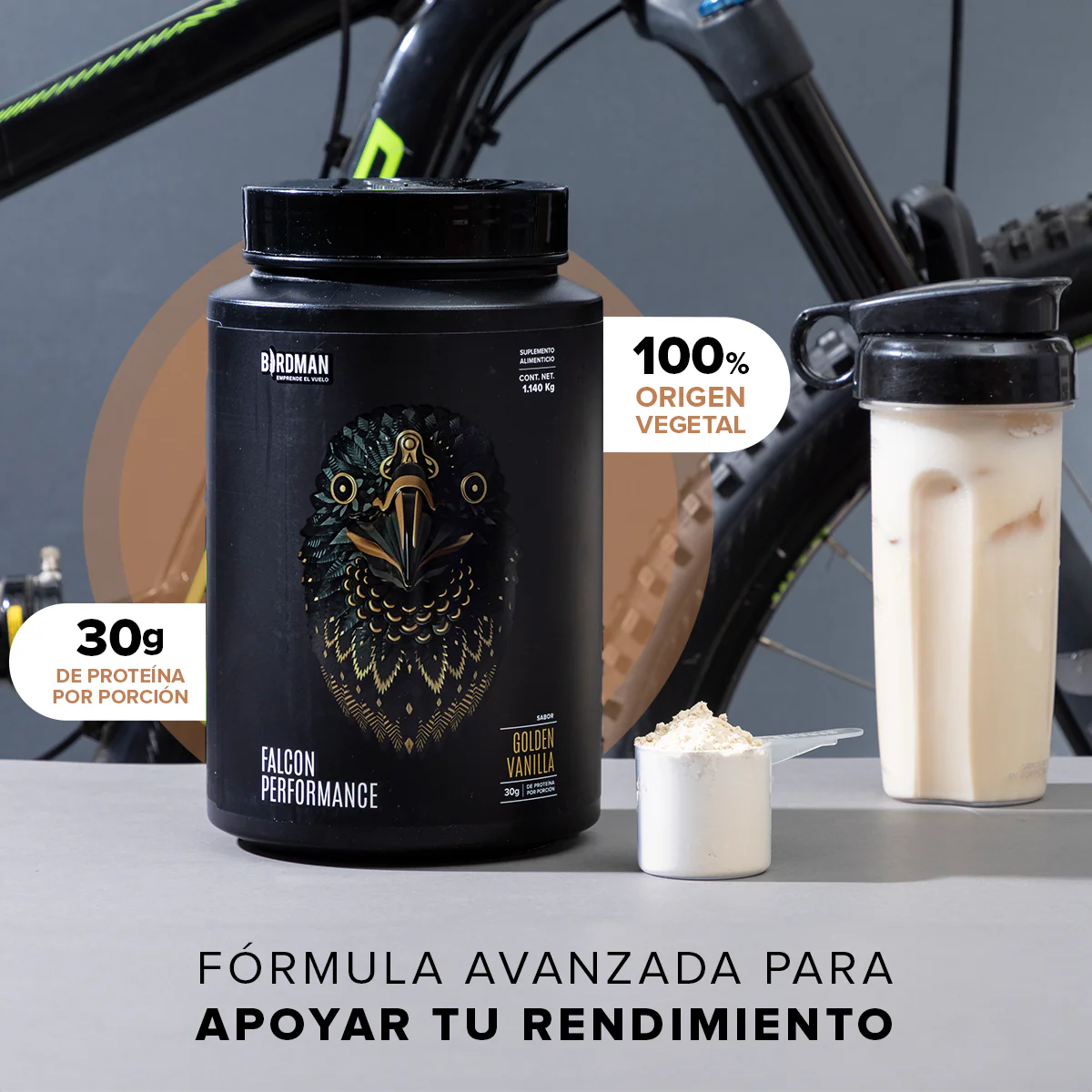 Falcon Performance Golden Vanilla 1.14 kg - 30 Servicios pack - Image 4