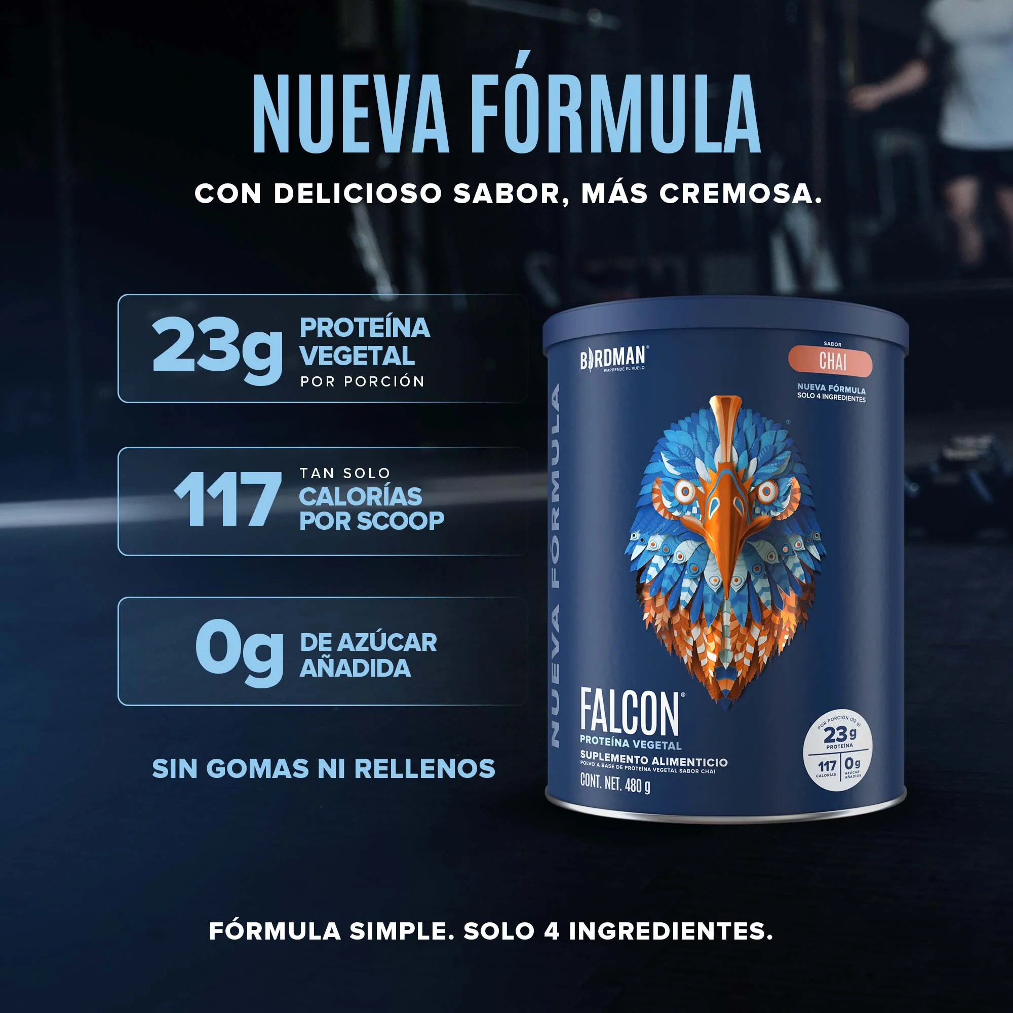 Falcon Protein - Nueva Fórmula - Chai 480 g - Image 3