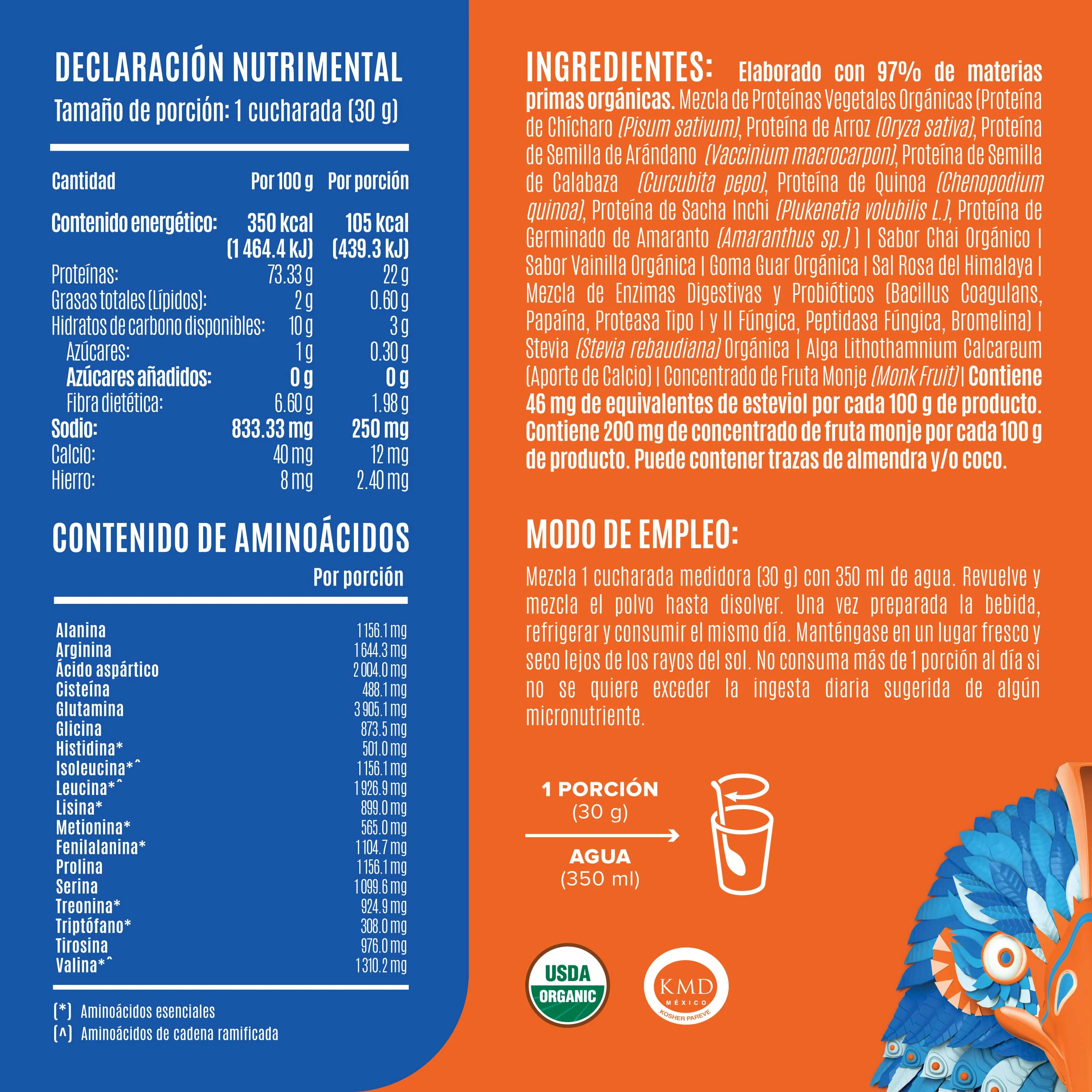 Falcon Protein Chai 510 g - 17 Servicios - Pack 3 - Image 3