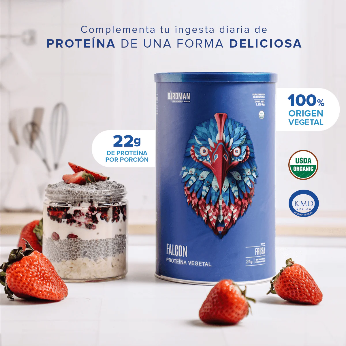 Falcon Protein Fresa 1.17 kg - PACK - Image 4