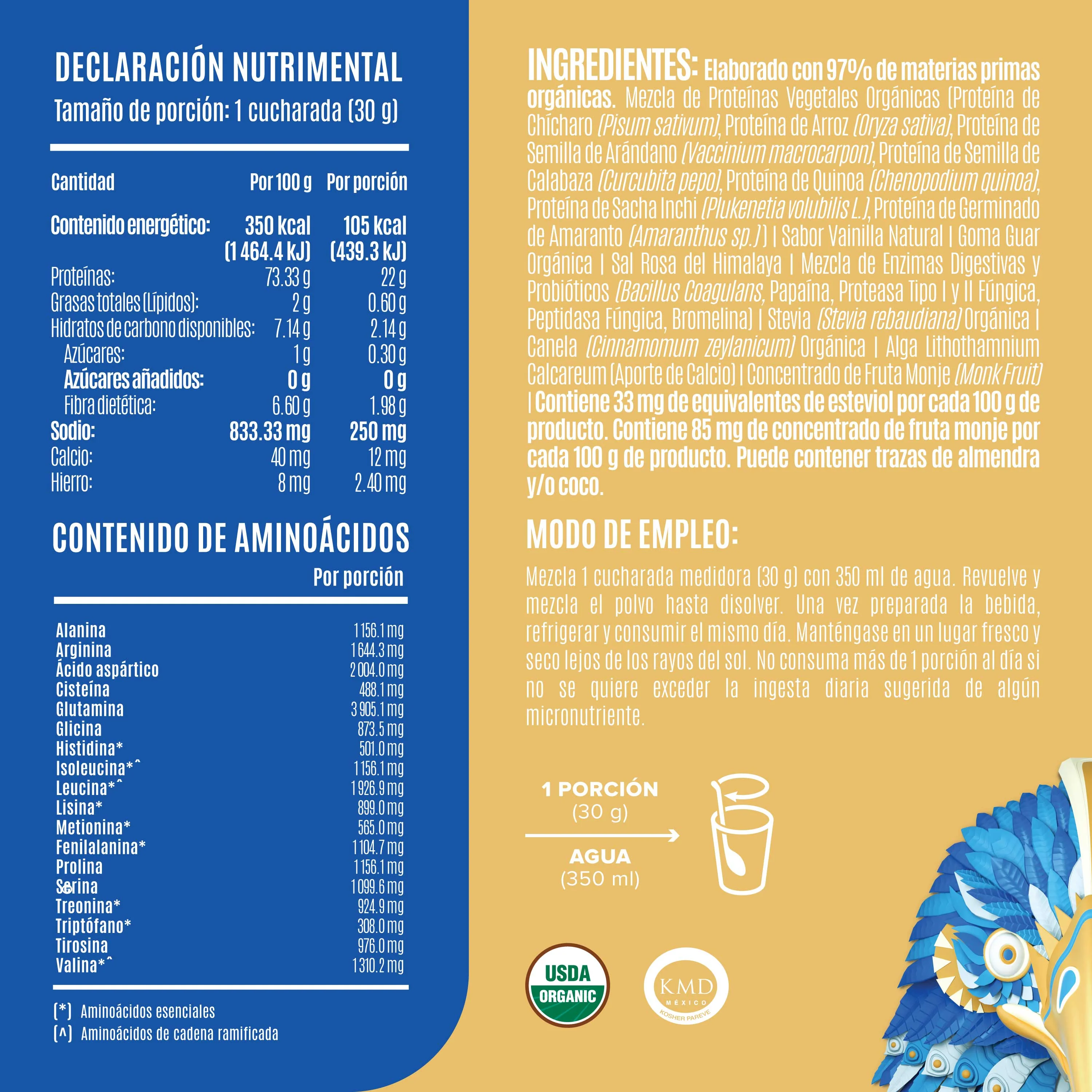 Falcon Protein Vainilla 510 g - 17 Servicios - Pack - Image 3
