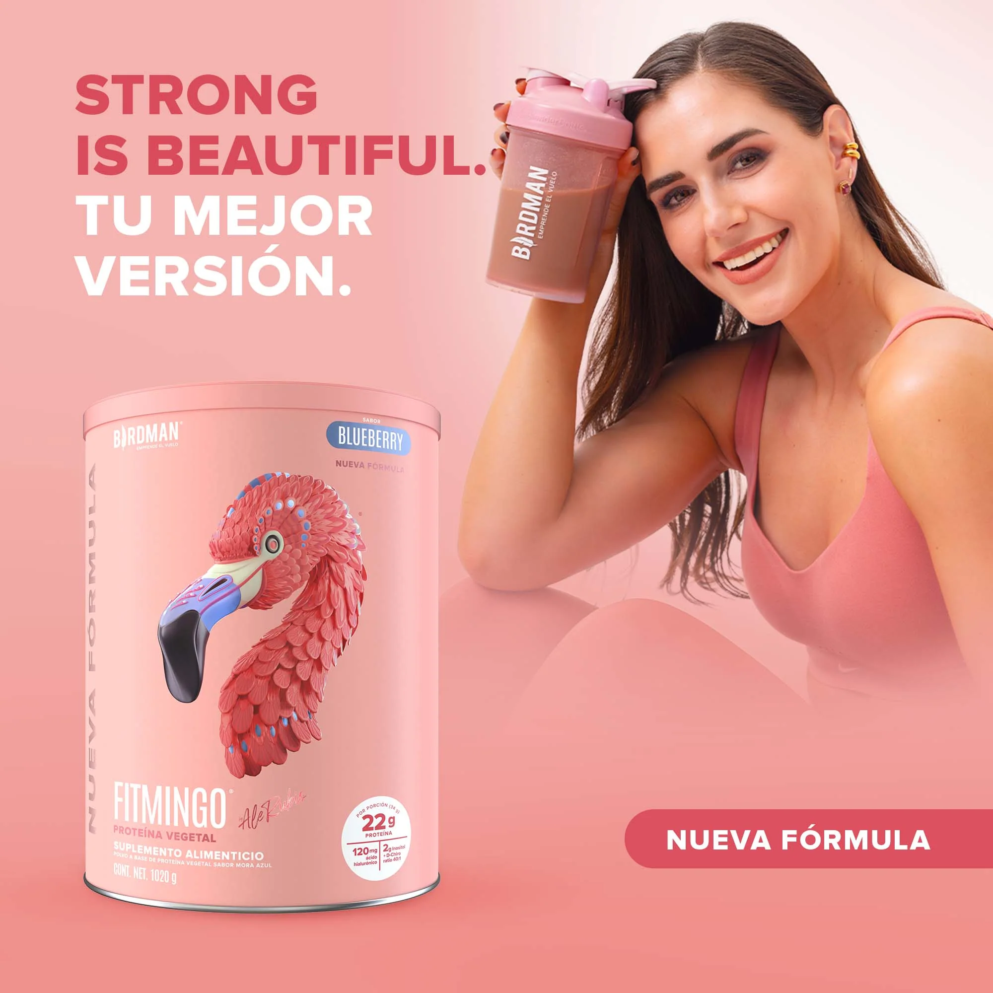 Fitmingo Protein Proteína en Polvo con Inositol & Vitaminas - Blueberry 1.02kg - Image 3