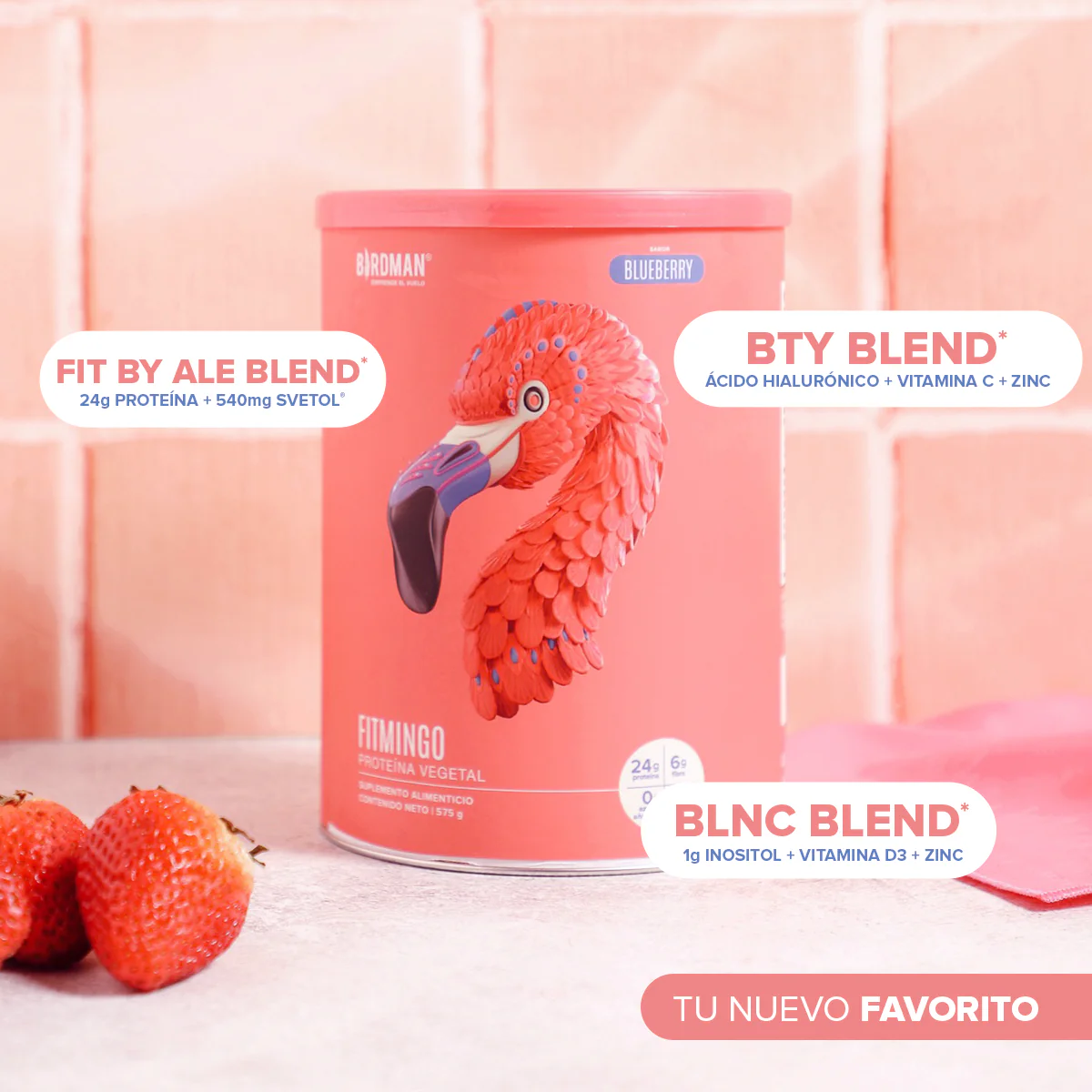 Fitmingo Protein Blueberry 510 g - 15 Servicios pack feb - Image 6