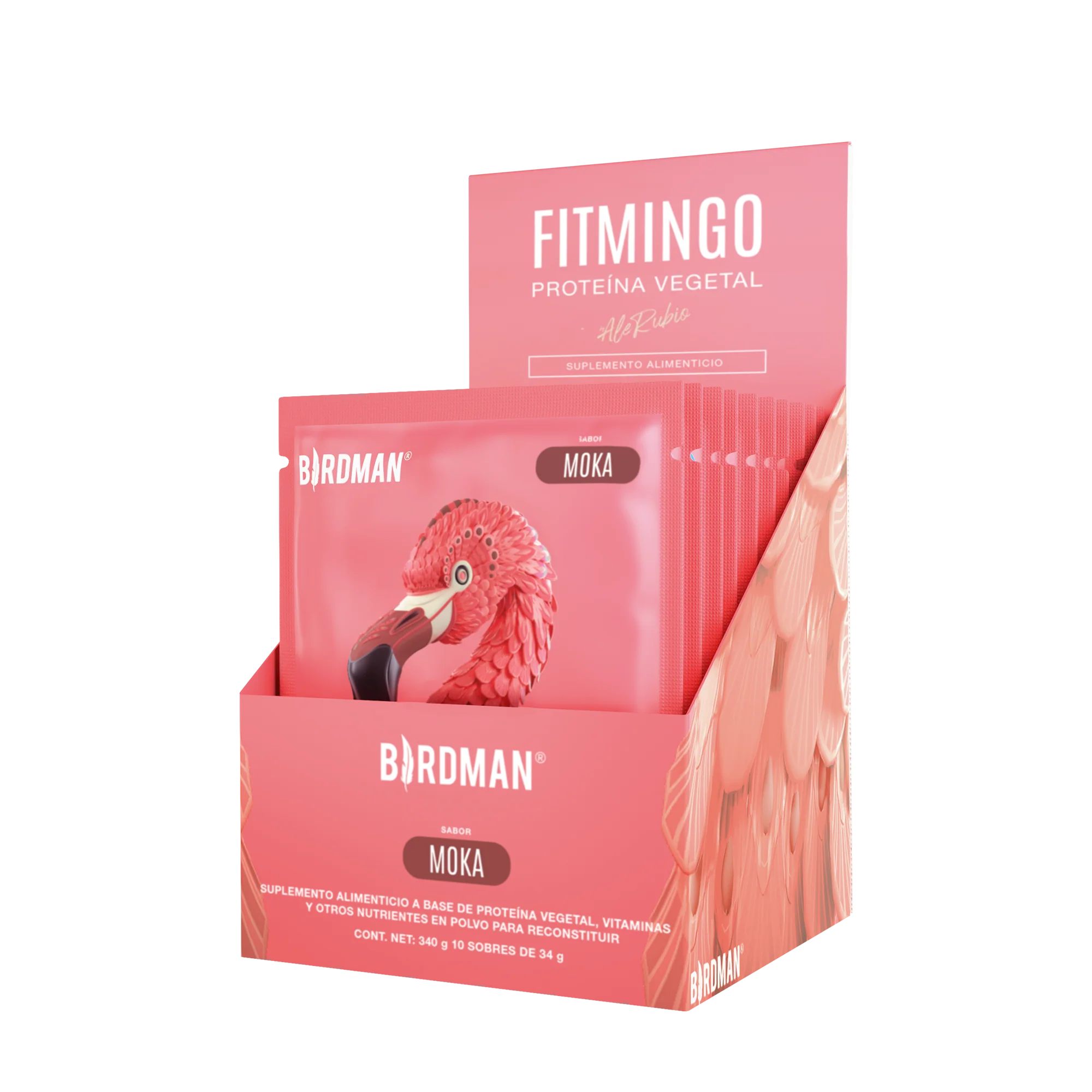 Fitmingo Protein Proteína en Polvo con Inositol & Vitaminas - Moka 10 pack sobres