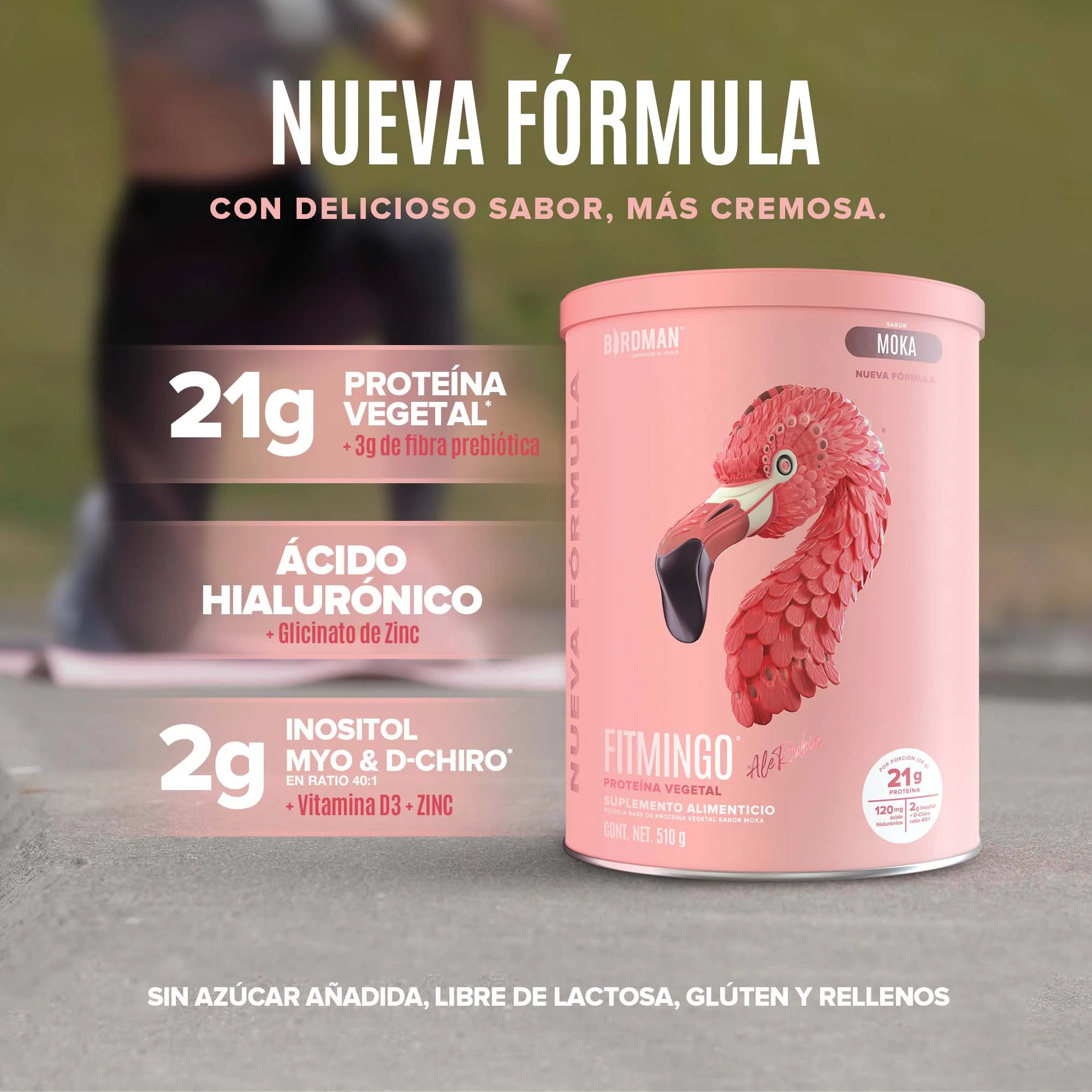 Fitmingo Protein Proteína en Polvo con Inositol & Vitaminas - Moka 510 g - Image 4