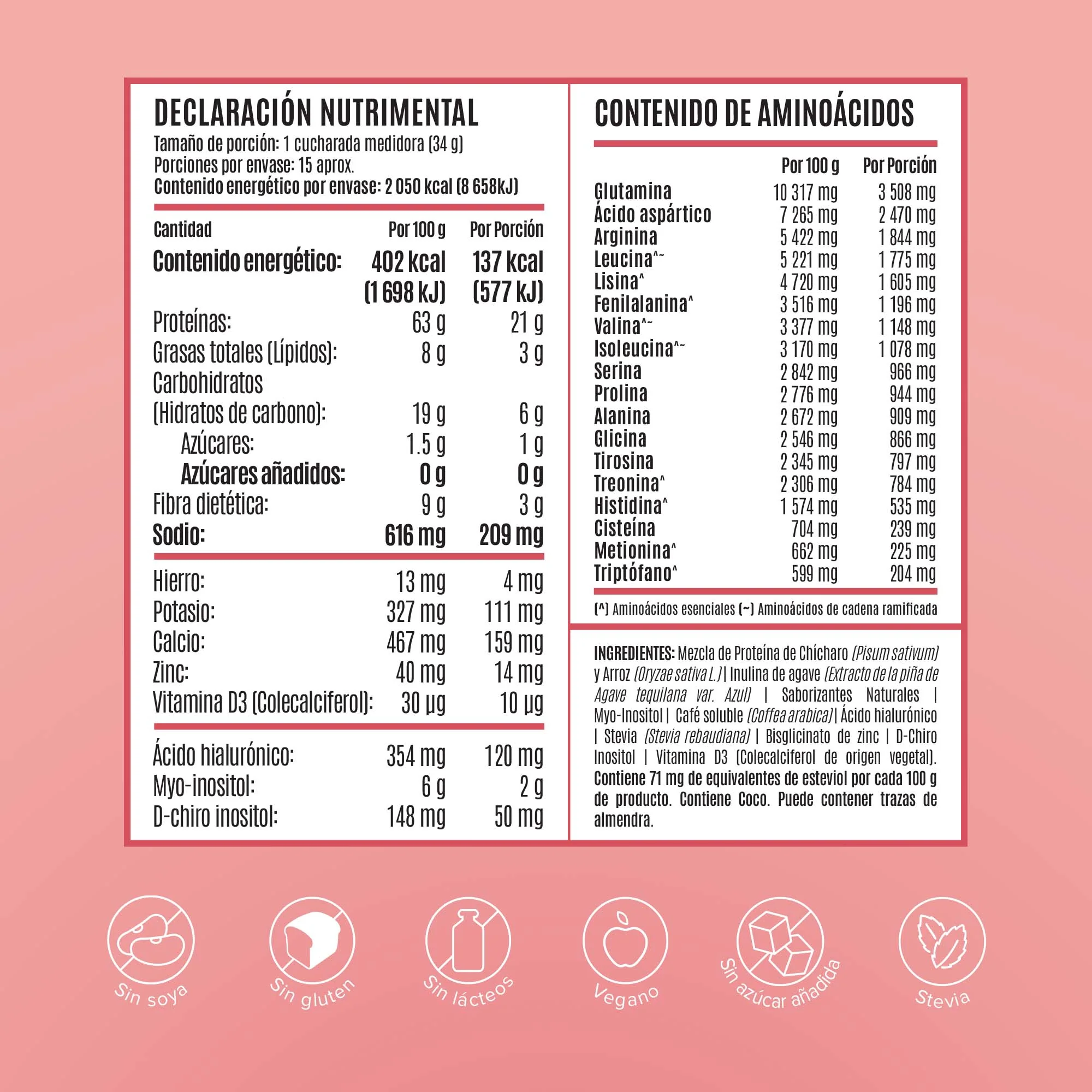 Fitmingo Protein Proteína en Polvo con Inositol & Vitaminas - Moka 510 g - Image 5