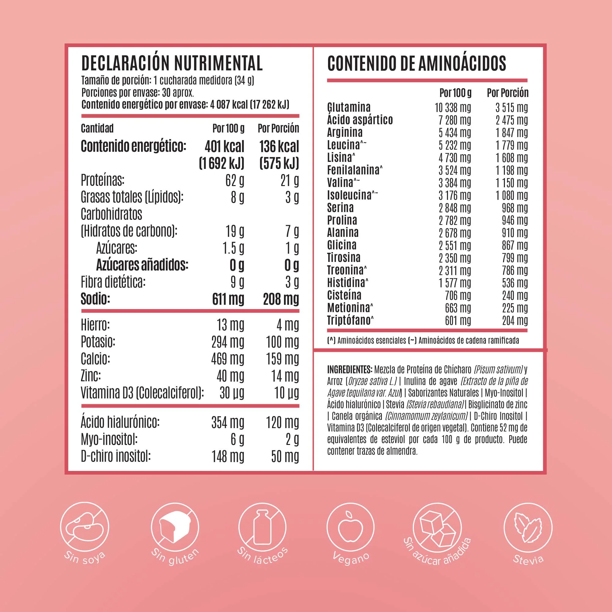 Fitmingo Protein Proteína en Polvo con Inositol & Vitaminas - Vainilla 1.7 kg - Image 5