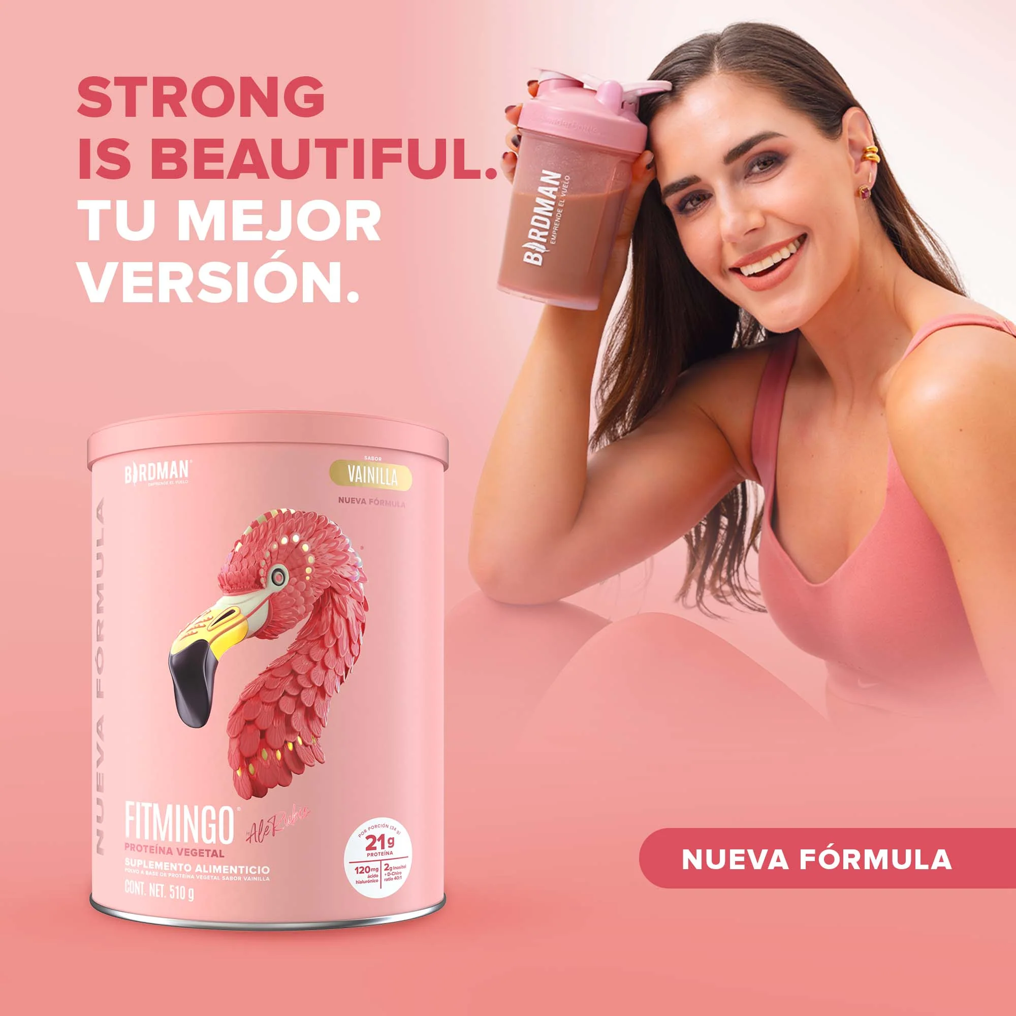 Fitmingo Protein Proteína en Polvo con Inositol & Vitaminas - Vainilla 510 g - Image 3