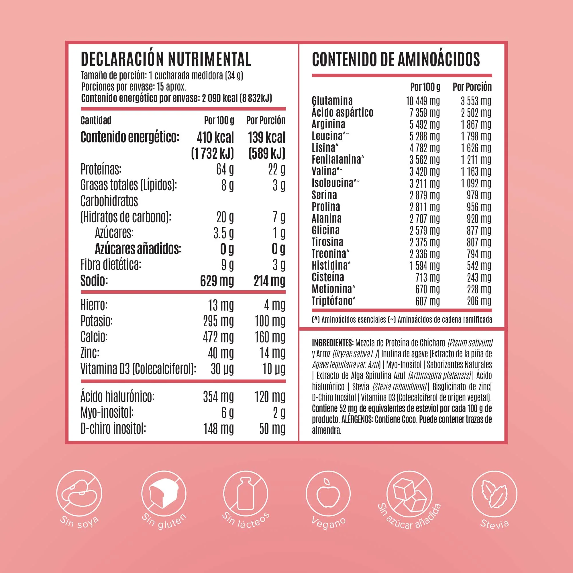 Fitmingo Protein Proteína en Polvo con Inositol & Vitaminas - Blueberry 510 g - Image 5