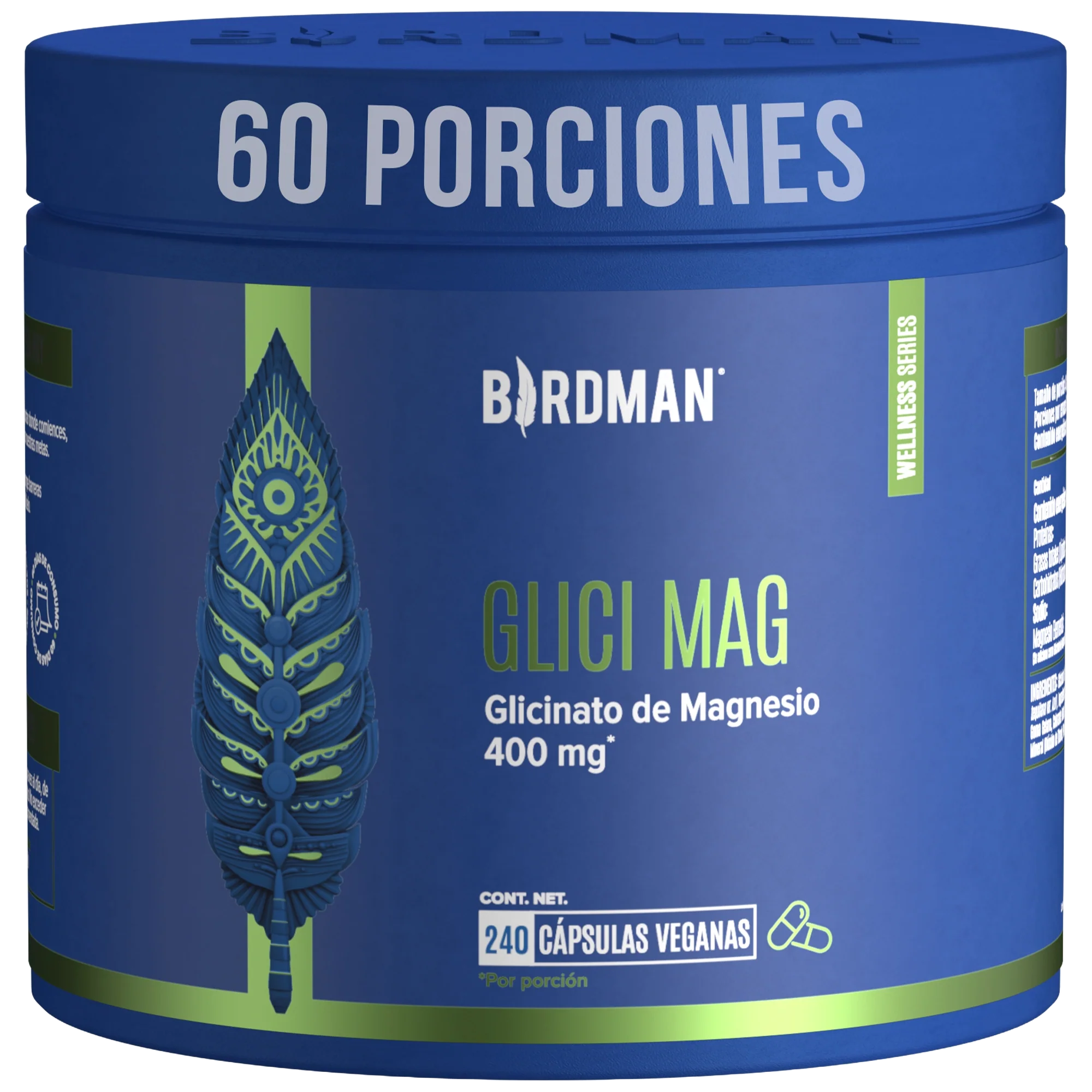 Glicinato de Magnesio 400mg - 240 Cápsulas
