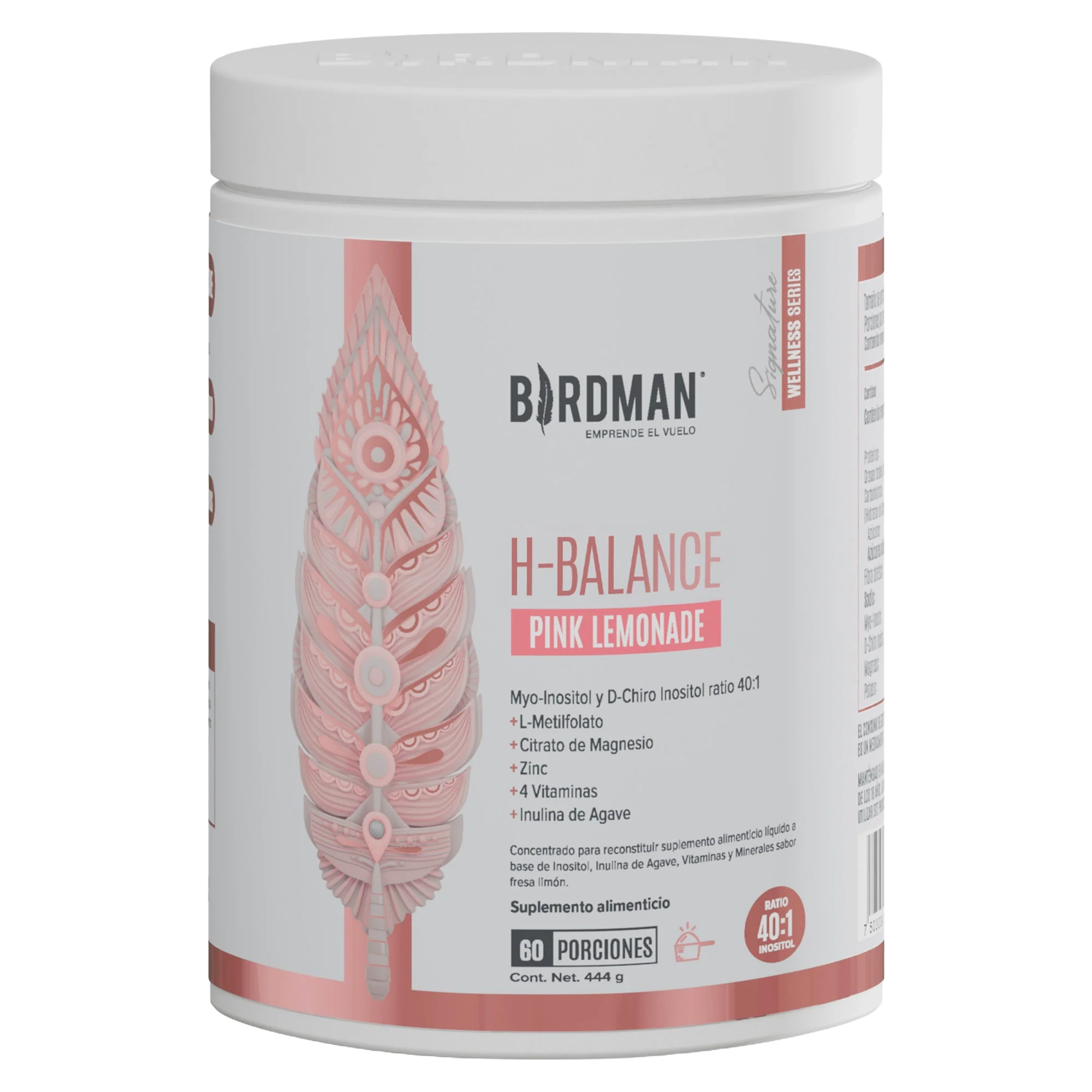 H-Balance: Inositol con Magnesio y Vitaminas - Pink Lemonade - 444g - PACK