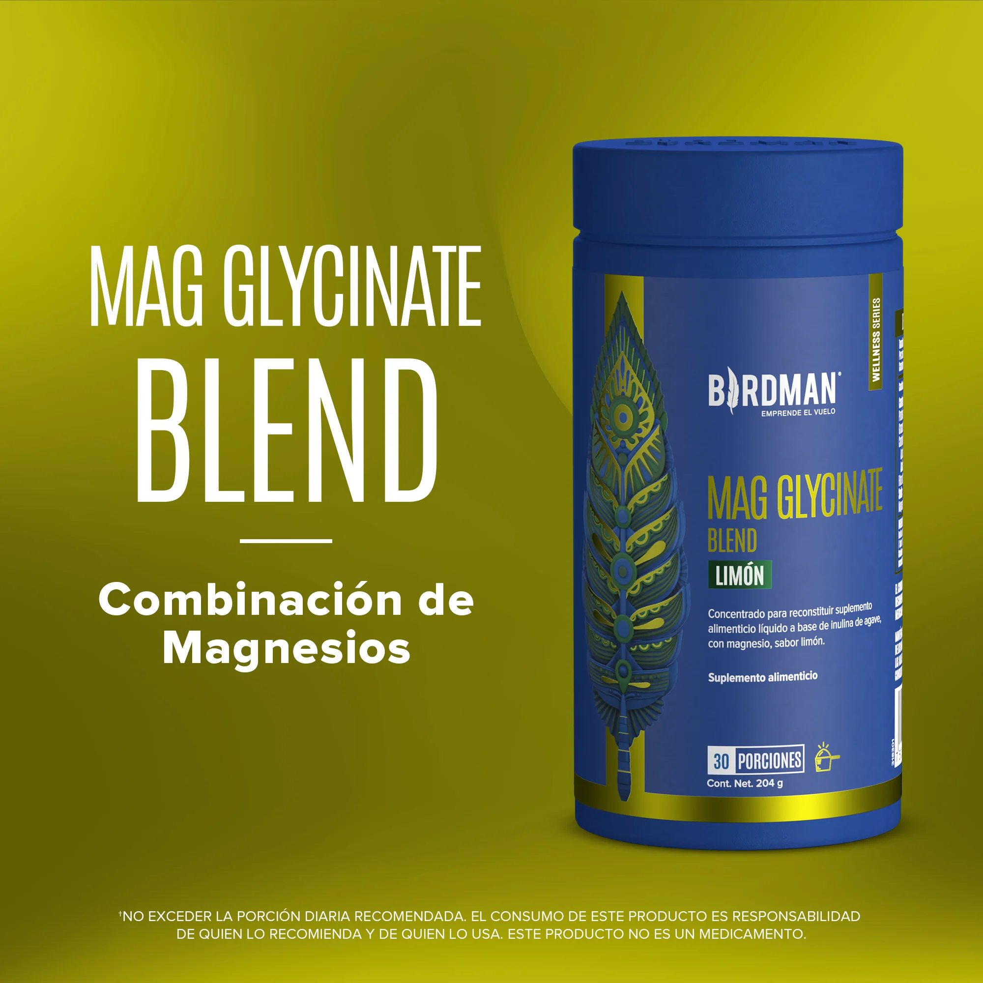 Mag Glycinate Blend - Glicinato y Citrato de Magnesio - Sabor Limón - 30 Porciones - Image 2