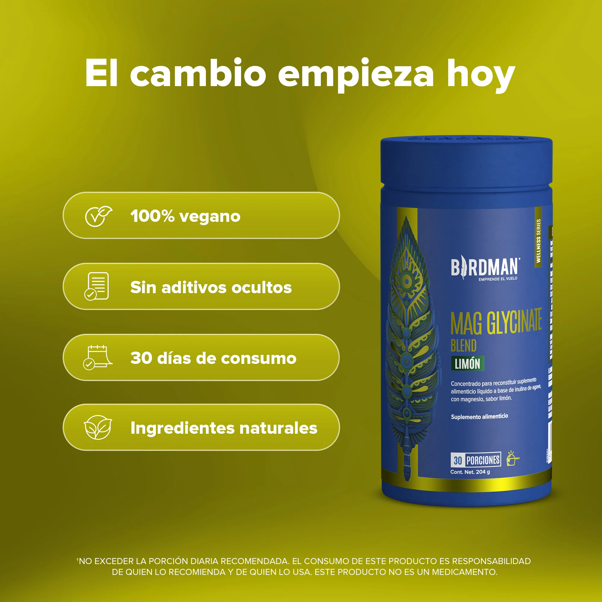 Mag Glycinate Blend - Glicinato y Citrato de Magnesio - Sabor Limón - 30 Porciones - Image 3
