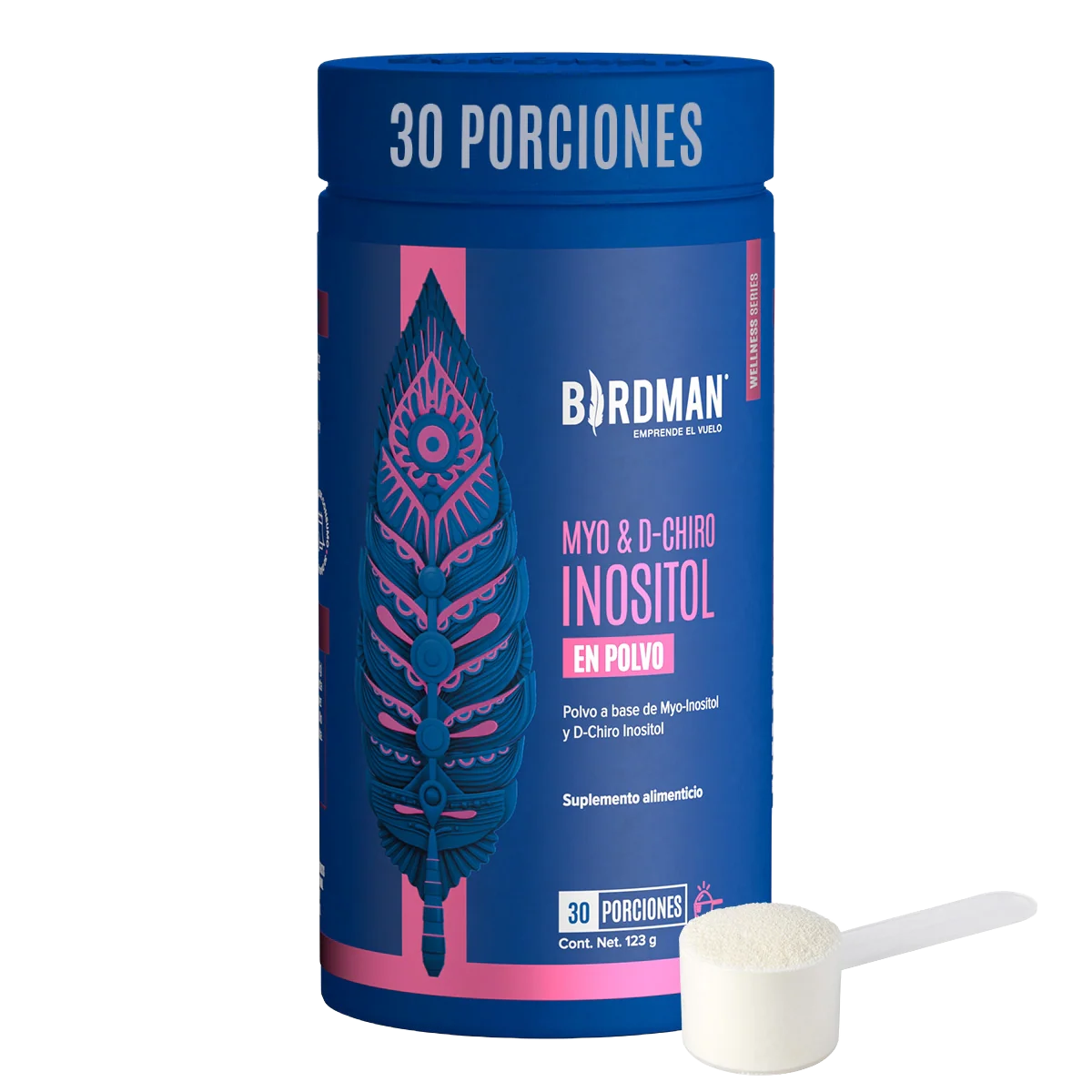 Myo & D-Chiro Inositol en Polvo - 123 g - Pack