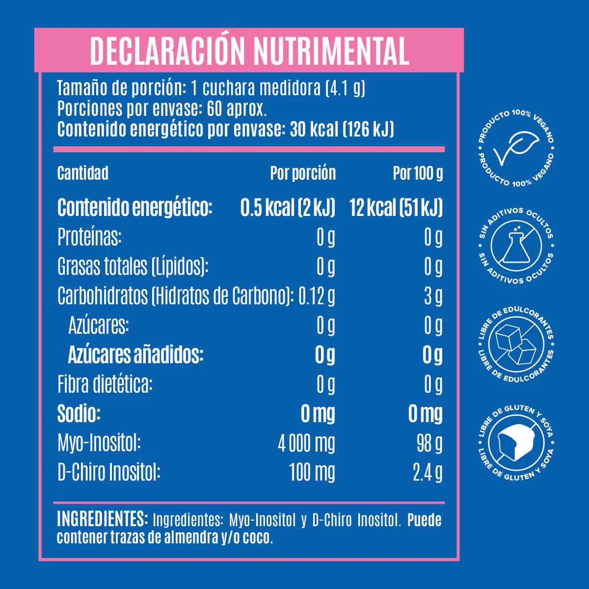 Myo & D-Chiro Inositol en Polvo - 246 g - Pack - Image 5