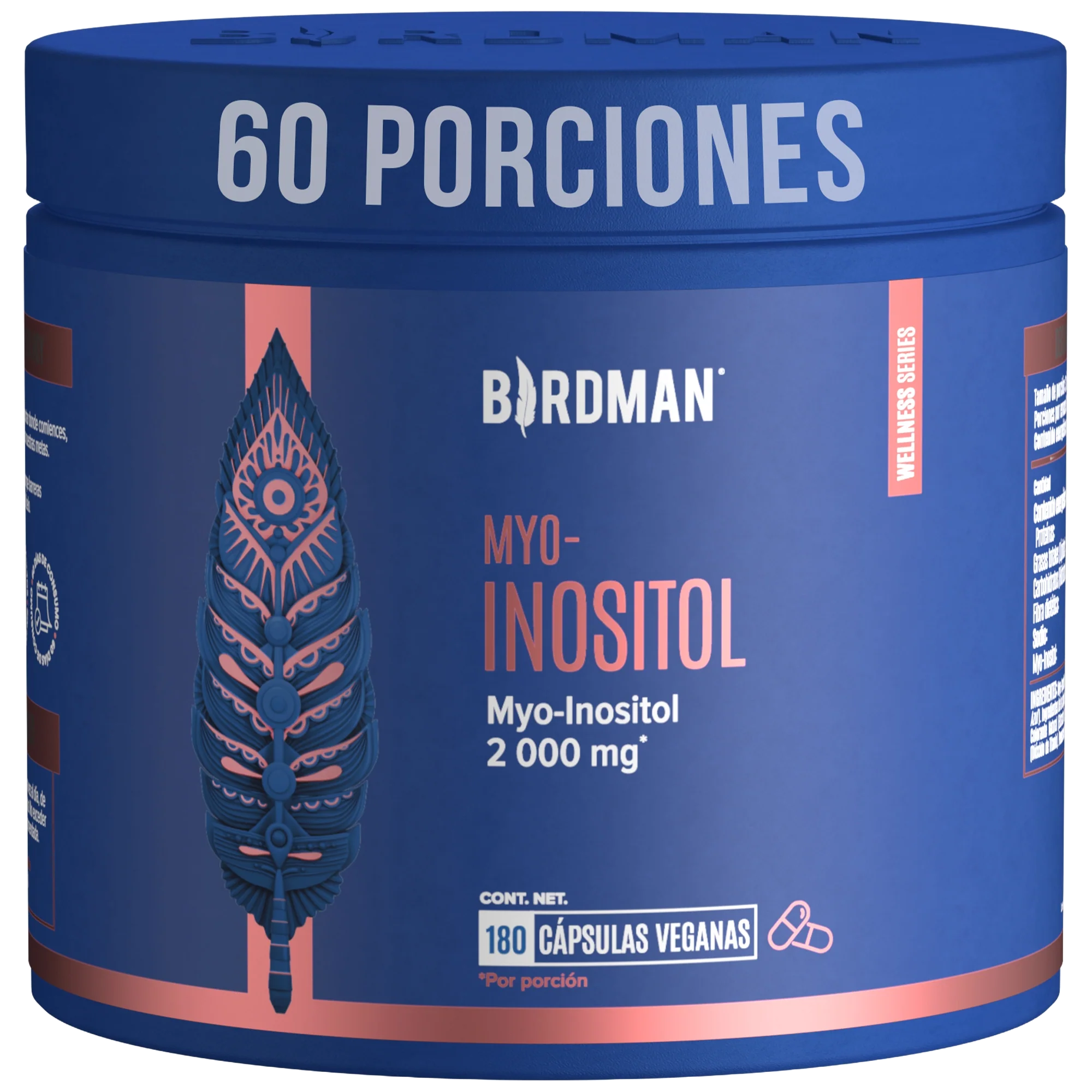 Myo-Inositol - 180 Cápsulas - 60 Porciones - Pack
