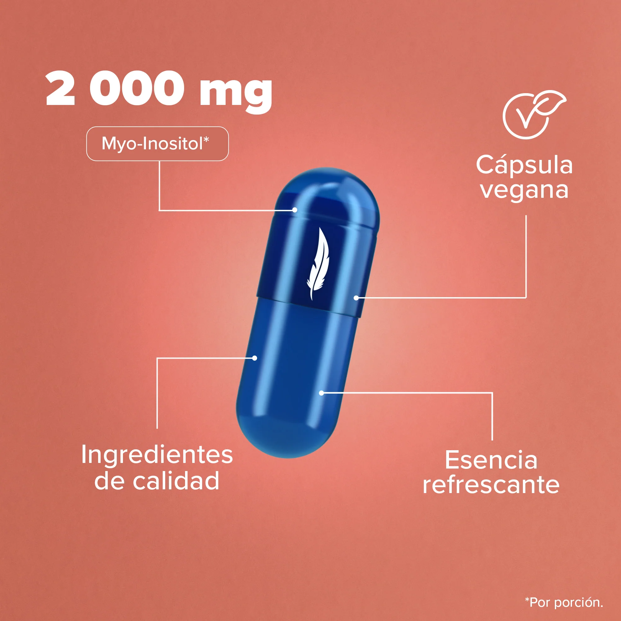 Myo-Inositol - 180 Cápsulas - 60 Porciones - Pack - Image 6