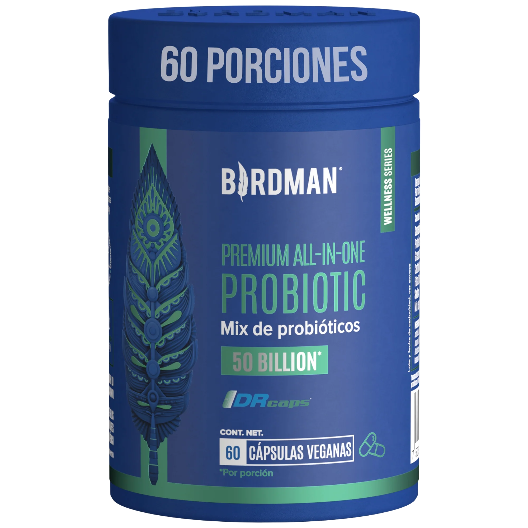 Premium All-In-One Probiotic - Probióticos con 50 Billones de UFC - 60 Porciones - Pack