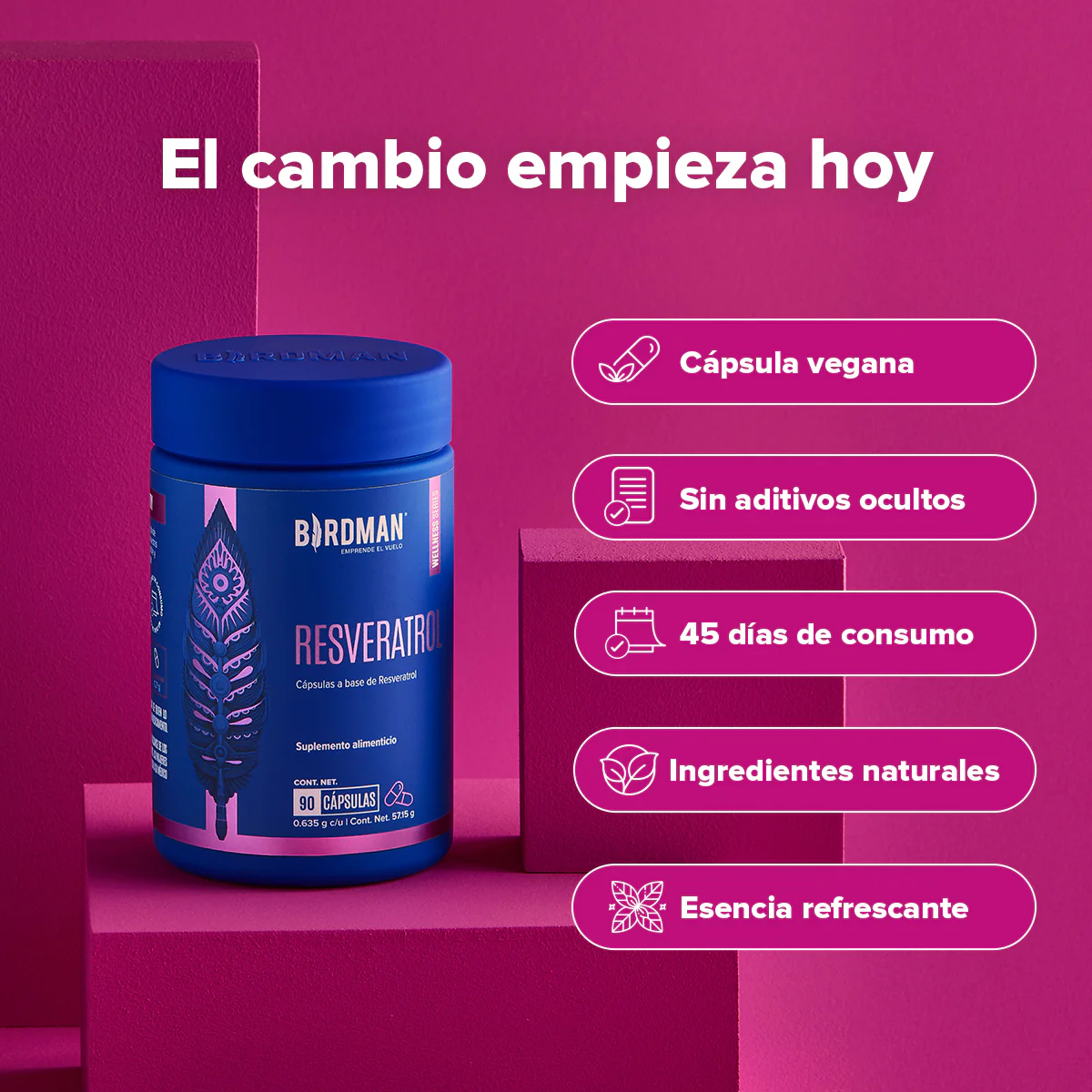 Resveratrol 300mg - 45 Cápsulas - Image 2