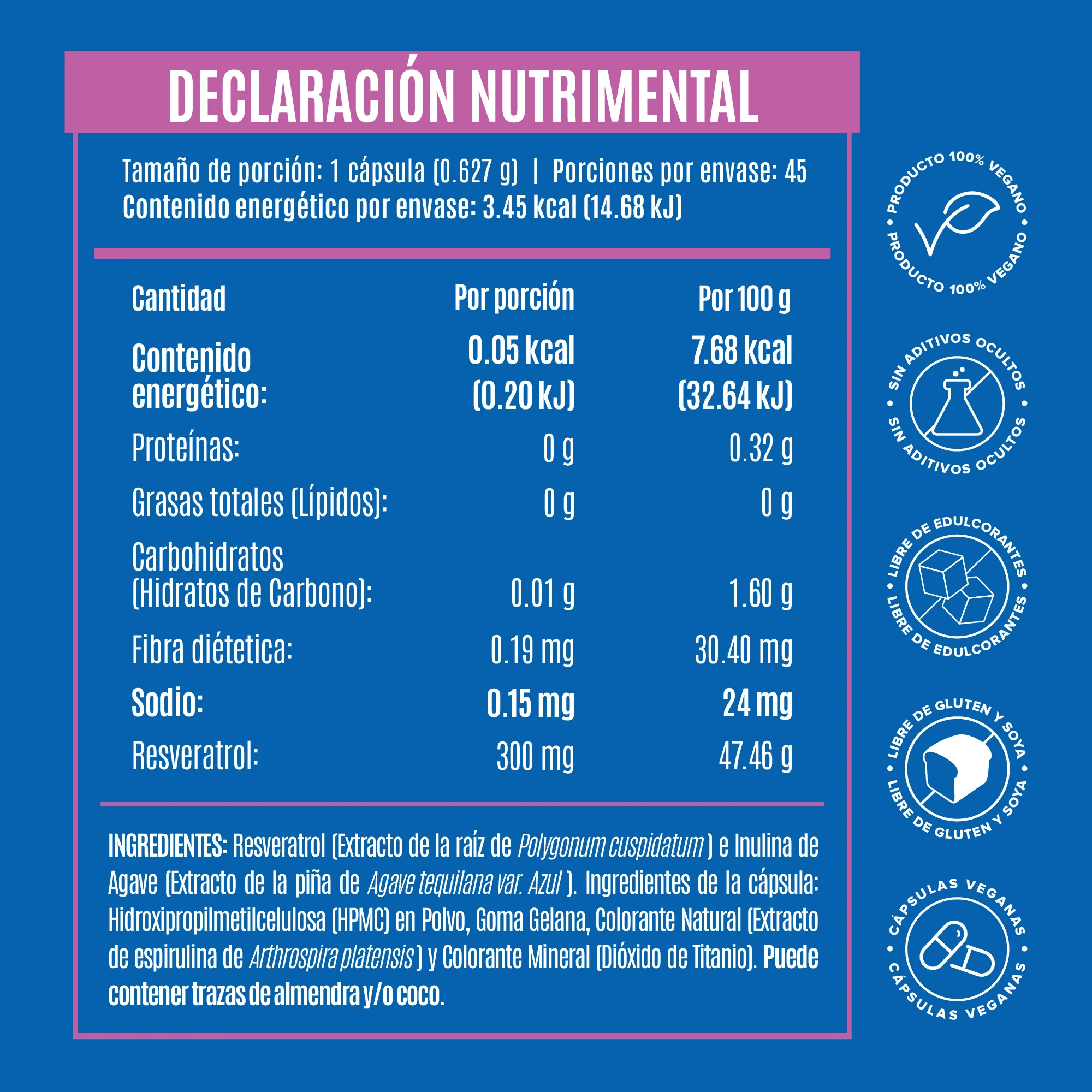 Resveratrol 300mg - 45 Cápsulas - Image 6