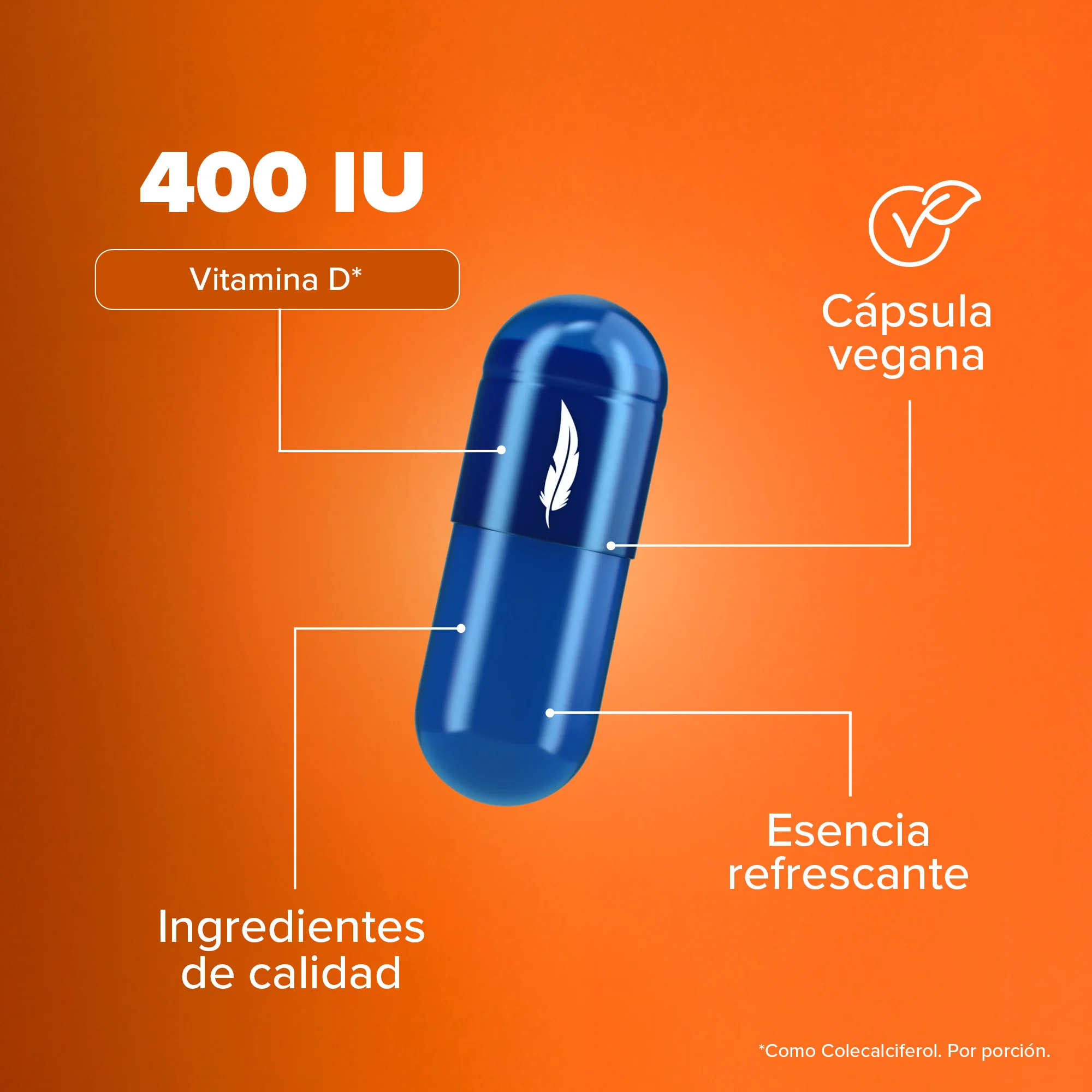 Vitamina D3 - 120 Cápsulas - 120 Porciones Pack - Image 5
