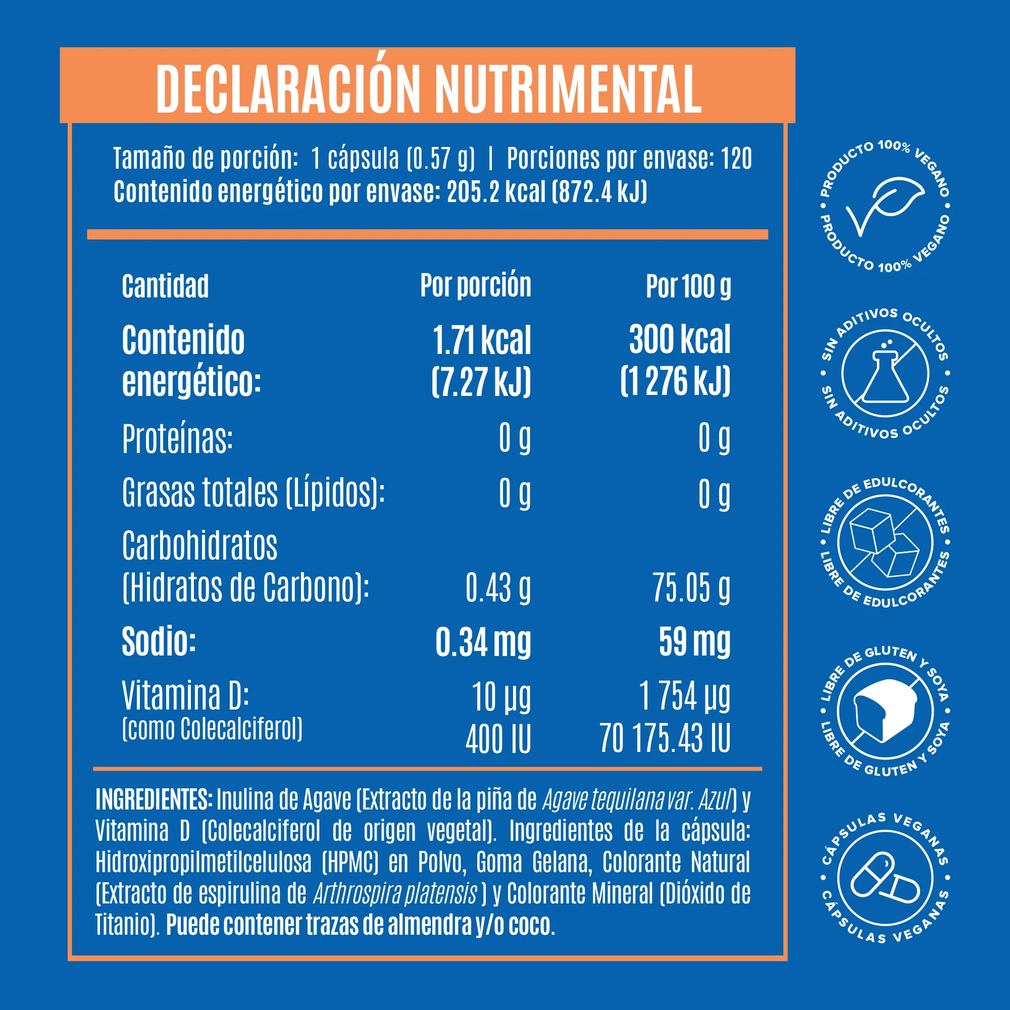 Vitamina D3 - 120 Cápsulas - 120 Porciones Pack - Image 6