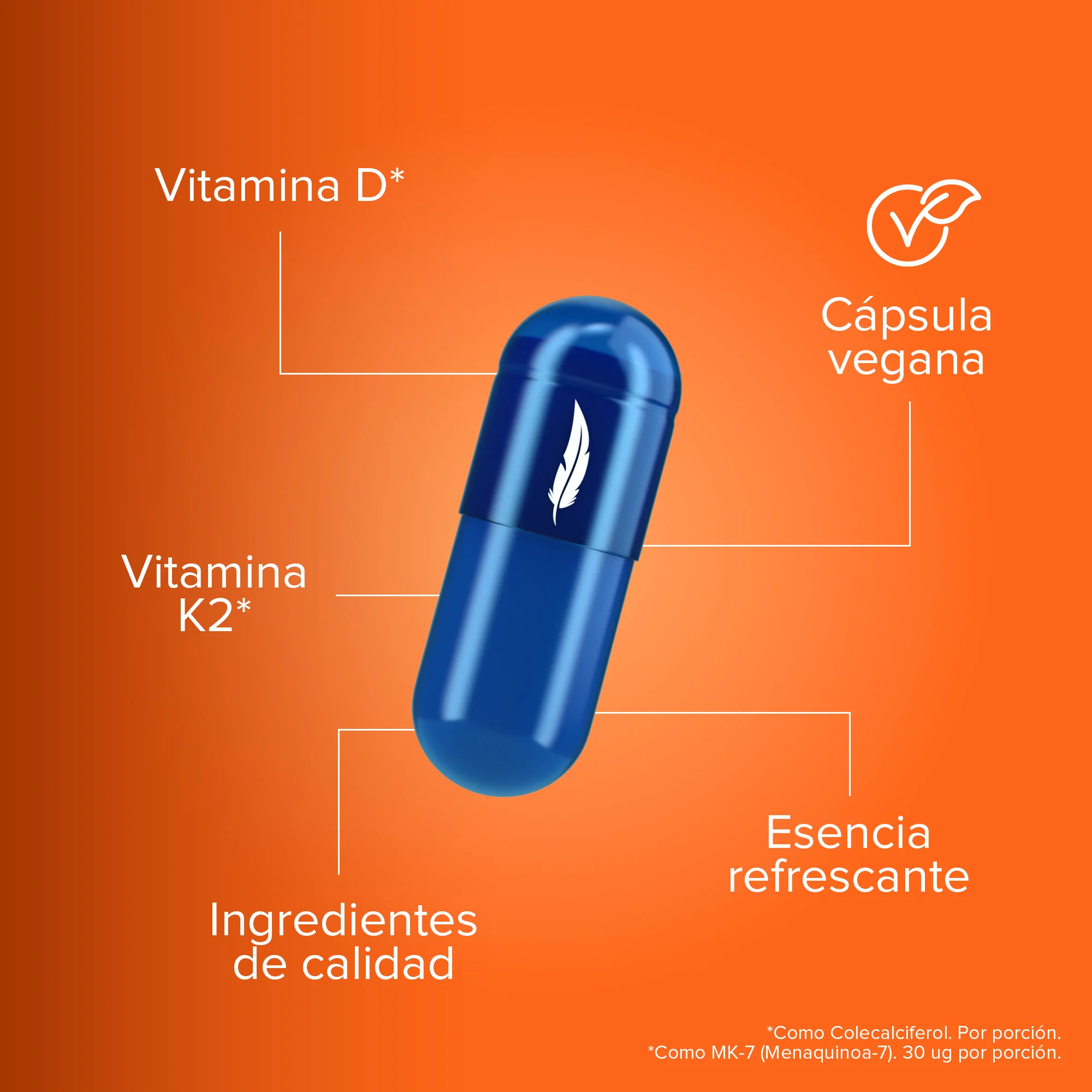 Vitamina D3 + K2 - 150 Cápsulas - Image 4